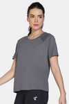 Zelocity Quick Dry Relaxed Top - Steel Grey — thumbnail 2